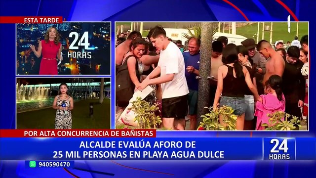 Chorrillos: 50 mil personas asistieron a playa Agua Dulce durante el 1 de enero