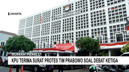 KPU Terima Surat Penolakan TKN Prabowo-Gibran soal Media Penyelenggara Debat Ketiga