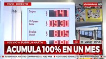 La nafta volvió a aumentar y ya acumula 100% en un mes