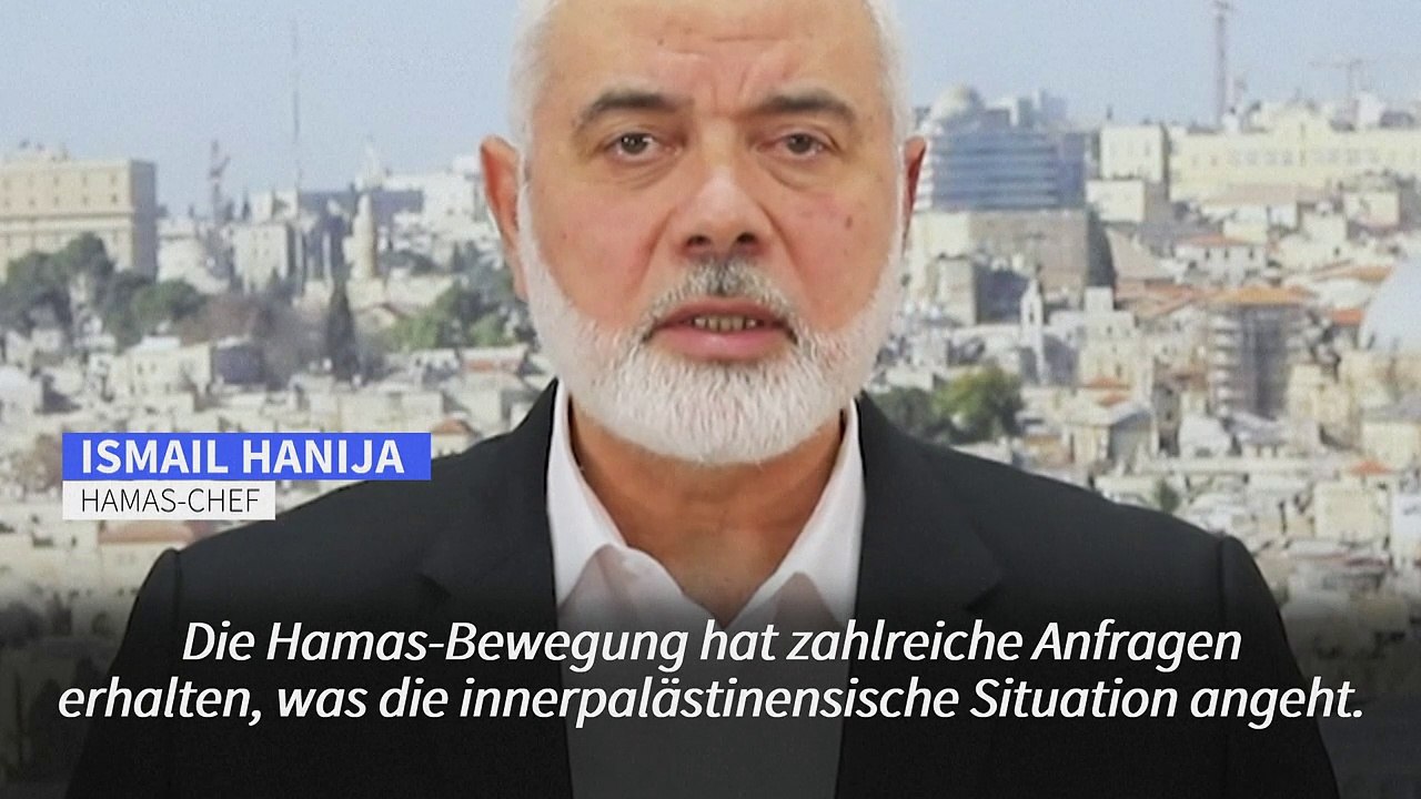 Hamas-Chef offen für Bildung einer nationalen Einheitsregierung