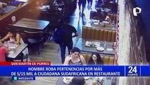 SMP: extranjera víctima de robo en restaurante pide que empresa se haga responsable