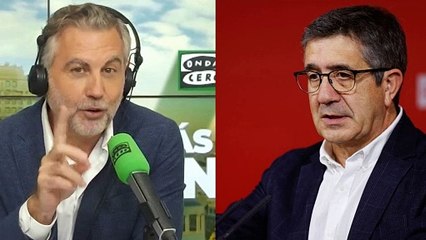 Carlos Alsina sermonea a Patxi López por desbarrar contra el PP por la piñata de Ferraz