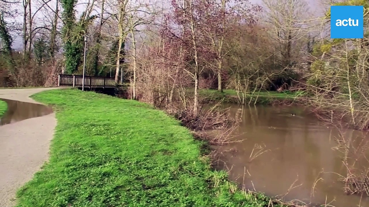 À Argentan, le niveau d'eau de l'Orne est monté de 70 cm en un jour