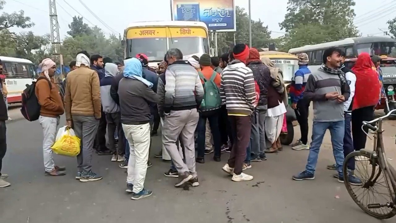 हिट एंड रन कानून का किया विरोध, सिर्फ 20 रोडवेज बसों का ही हो सका संचालन, देखे वीडियो