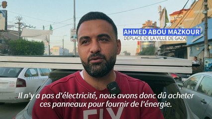 Des habitants de Gaza utilisent l'énergie solaire pour téléphoner et s'éclairer