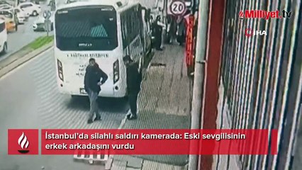 Eski sevgilisi yeni sevgiliyi vurdu! Kan donduran anlar kamerada