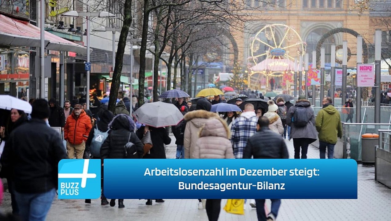 Arbeitslosenzahl im Dezember steigt: Bundesagentur-Bilanz