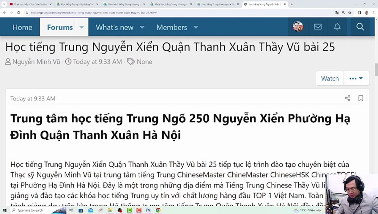 Học tiếng Trung Nguyễn Xiển Phường Hạ Đình Quận Thanh Xuân Hà Nội bài 25 giáo trình Hán ngữ 3 ChineMaster