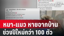 หมา-แมว หายจากบ้านช่วงปีใหม่กว่า 100 ตัว | เข้มข่าวค่ำ | 3 ม.ค. 67