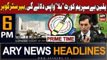 ARY News 6 PM Prime Time Headlines 3rd Jan 2024 | PTI to approach SC to retain bat symbol