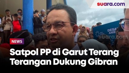 Satpol PP di Garut Terang-terangan Dukung Gibran, Anies: Di Mana Komitmen Netralitas?