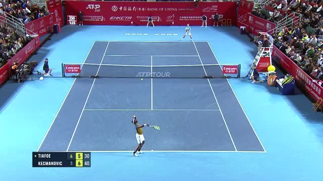 Hong Kong - Tiafoe en quarts