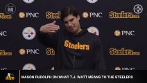 Mason Rudolph On What T.J. Watt Means To Steelers