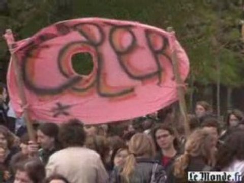 Manifestation des lycéens le 1er avril 2008 à Paris
