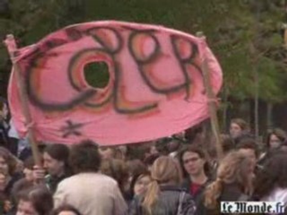 Manifestation des lycéens le 1er avril 2008 à Paris