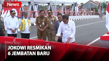Telan Anggaran Rp292 Miliar, Jokowi Resmikan 6 Jembatan Baru di Lintas Utara Jawa