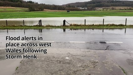 Several flood alerts in place across west Wales