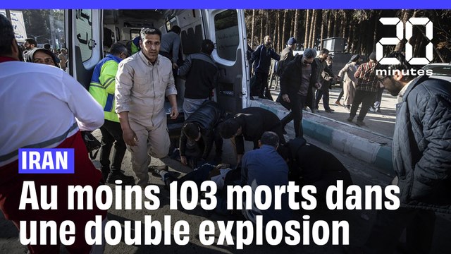 Iran : Au moins 103 morts après une double explosion près de la tombe d'un général iranien #shorts