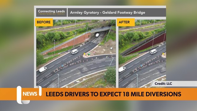 Leeds headlines 3 January: Leeds drivers to expect 18 mile diversions