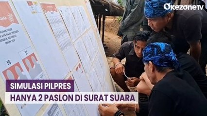 Simulasi Pilpres 2024 di Lebak Hanya Ada 2 Paslon di Surat Suara