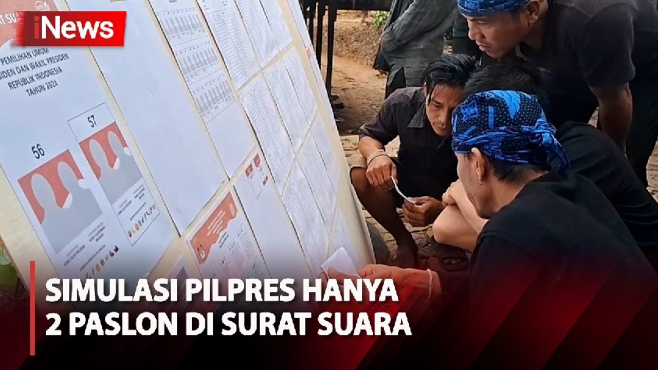 Simulasi Pilpres 2024, Hanya Ada 2 Paslon dalam Surat Suara di Lebak