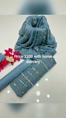 Chiffon Fabric Shirt with beautiful all over sequin and pearl