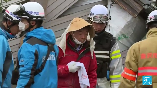 Lluvias en Japón dificultan la búsqueda de sobrevivientes al terremoto