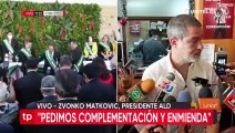 Zvonko presentó recurso ante el TCP para suspender aplicación de la sentencia sobre la suplencia de Camacho