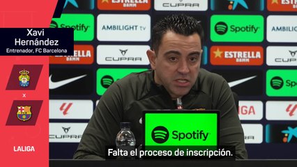Xavi Hernández, sobre Víctor Roque: "Es cuestión de horas que pueda ser convocado"