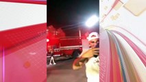 Turistas dançam funk em caminhão dos bombeiros durante incêndio