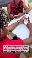 Ju Paiva doa bolsa de estudos para menino talentoso que "meteu dança" no show de Ivete Sangalo