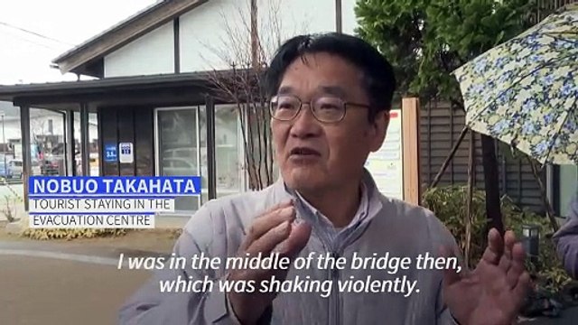 Japanese seek shelter in evacuation centre following deadly earthquake