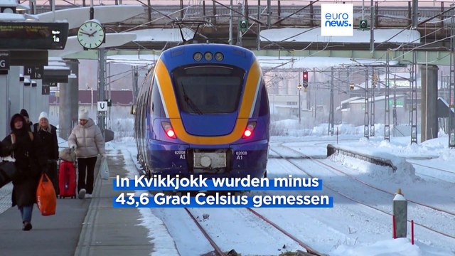 Eisiges Wetter in Skandinavien: Rekordtemperaturen in Schweden, Schneestürme in Dänemark