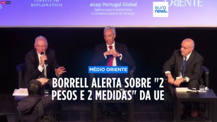 Borrell alerta contra "2 pesos e 2 medidas" da UE sobre Médio Oriente