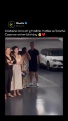 Cristiano Ronaldo surprised his mother with a Porsche Cayenne as a birthday gift! 