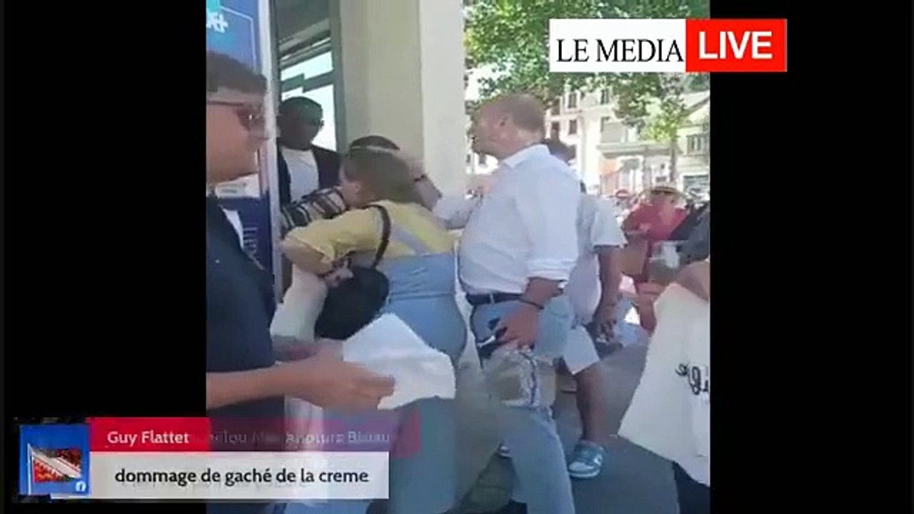 Blanquer agressé ...à la chantilly au marché.