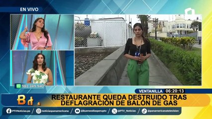 Deflagración de balón de gas causa incendio en restaurante en Ventanilla