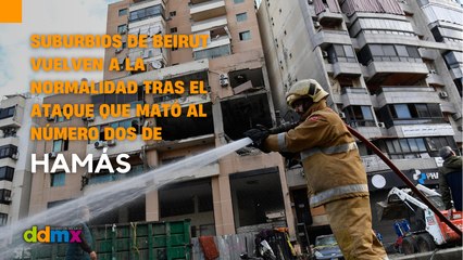 Suburbios de Beirut vuelven a la normalidad tras el ataque que mató al número dos de Hamás