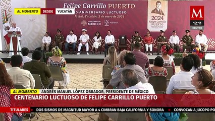 "El principal problema de México era la corrupción": AMLO durante evento en Yucatán
