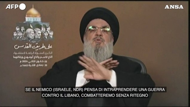 Nasrallah: Se Israele ci fa guerra lotteremo senza limiti