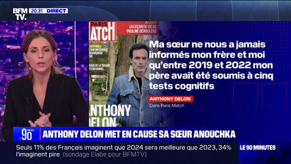 Anthony Delon reproche à sa sœur Anouchka d'avoir "dissimulé la détresse" dans laquelle se trouvait leur père