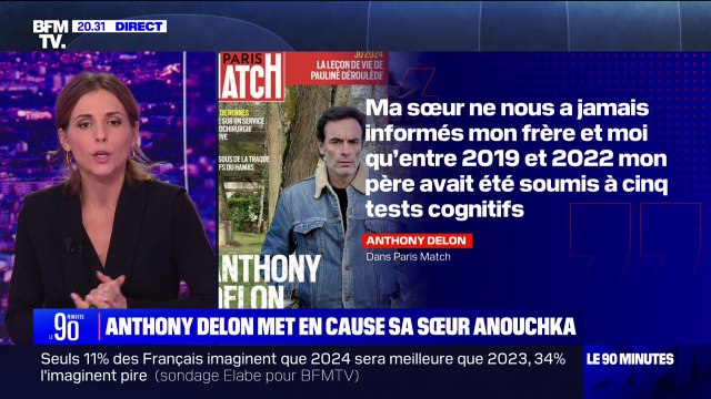 Anthony Delon reproche à sa sœur Anouchka d'avoir dissimulé la détresse dans laquelle se trouvait leur père