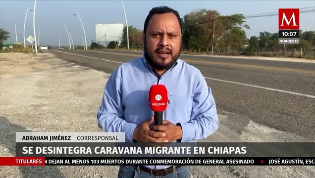 Se desintegra caravana migrante en Chiapas; aceptan tramitar documentos en Huixtla
