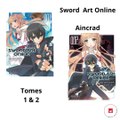 présentation du manga Sword art online aincrad 1 et 2 avec la petite otaku