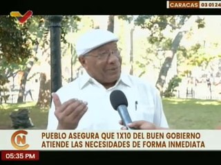Caraqueños agradecen la creación del 1x10 para atender las necesidades del pueblo