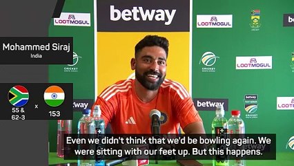 'I never thought I'd be bowling twice on day one' - Siraj on wild South Africa v India Test