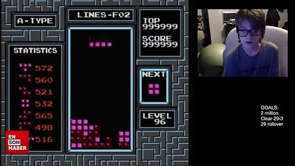 ABD’de 13 yaşındaki çocuk, Tetris oyununu yenen ilk kişi oldu