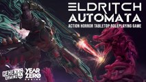 ELDRITCH AUTOMATA Tabletop Roleplaying Game - Pilot your own mecha in this psychological action horror TTRPG inspired by Evangelion, Pacific Rim, and Cosmic Horror.