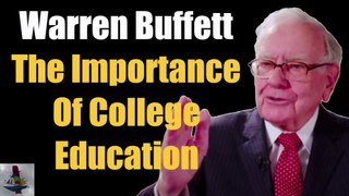 Warren Buffett | The Importance Of College Education And Improving Yourself and Your Talents #Shorts