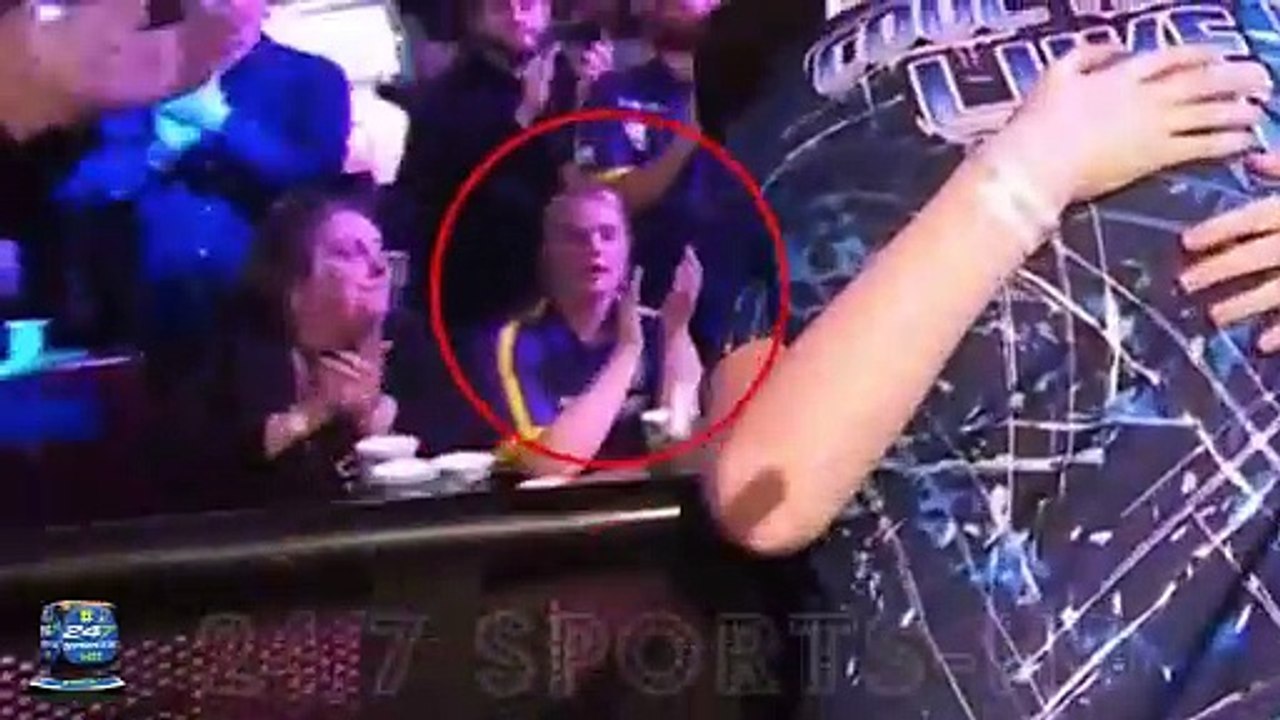 Luke Littler's girlfriend Eloise Milburn, 21, looks tearful as 16-year-old agonisingly loses the World Darts Championship final against Luke Humphries at Ally Pally